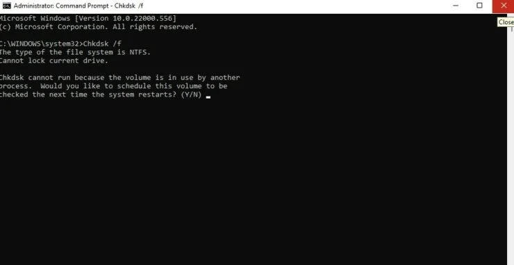 روش دوم: CHKDSK - بررسی و اسکن هارد دیسک