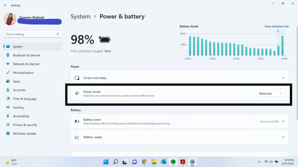روش ششم: Power Plan - مرحله 3