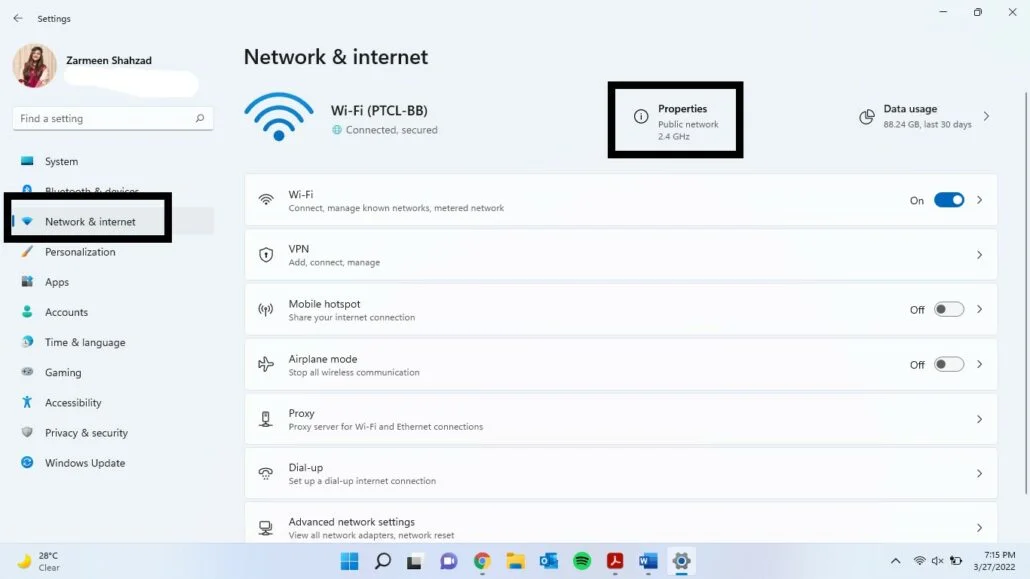 بهینه سازی ویندوز 11 برای بازی روش سوم: تغییر DNS - مرحله 1 و 2 و 3