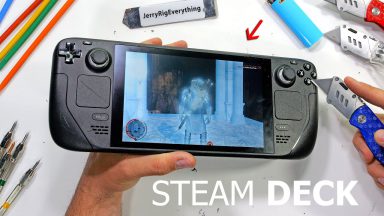 تست مقاومت کنسول بازی Steam Deck