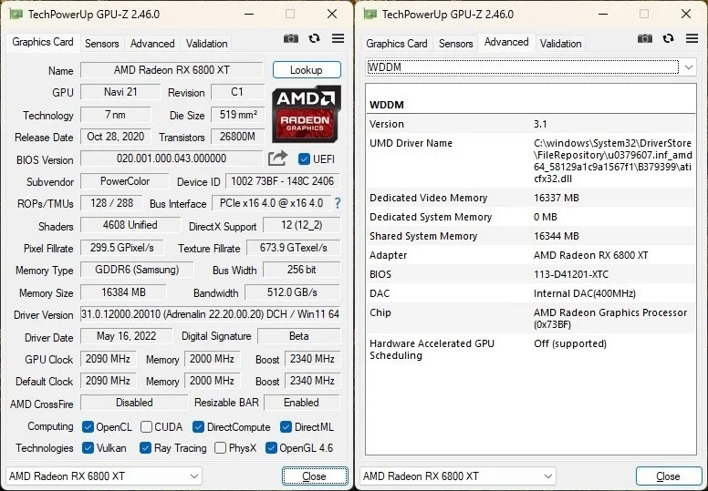 بهبود عملکرد گرافیکی OpenGL در درایور AMD 22H2