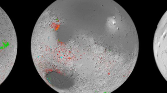 نقشه جدید مریخ نشانه‌هایی از وجود آب در گذشته‌ای دور را نمایان می‌کند