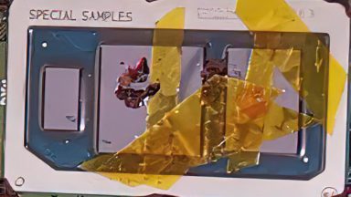 تصویر پردازنده ویژه 10 نانومتری Cannon Lake Y