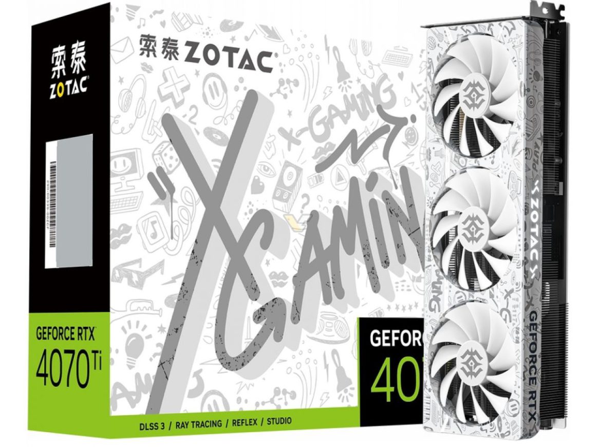 ZOTAC GeForce RTX 4070 Ti 12GB X GAMING WHITE OC 1
