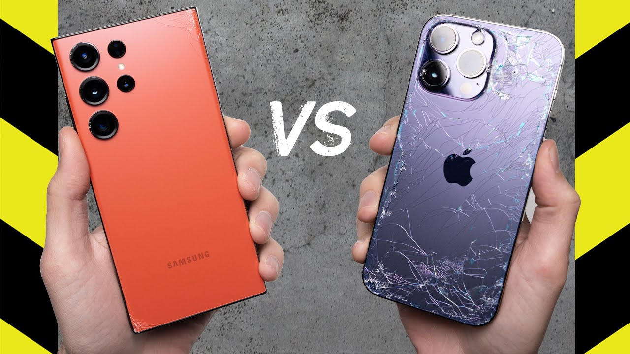 Galaxy S23 Ultra vs. iPhone 14 Pro Max Drop Test