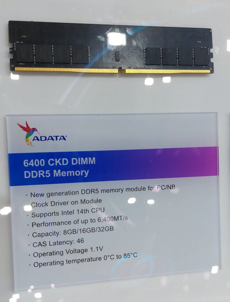 حافظه ADATA DDR5 6400 آماده برای پردازنده های نسل 14 اینتل (Raptor Lake Refresh)