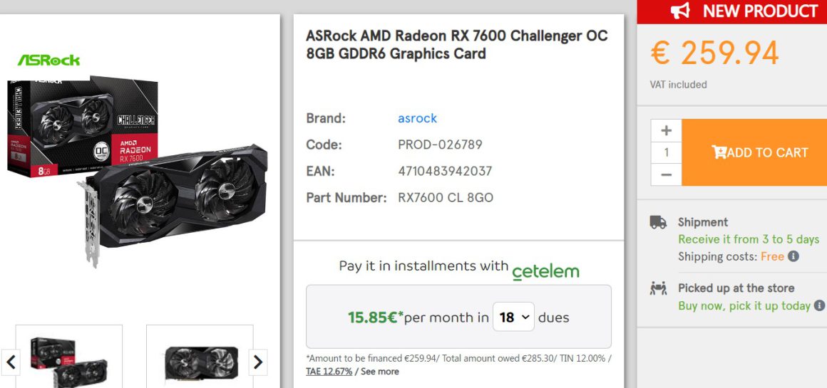 کاهش قیمت Radeon RX 7600