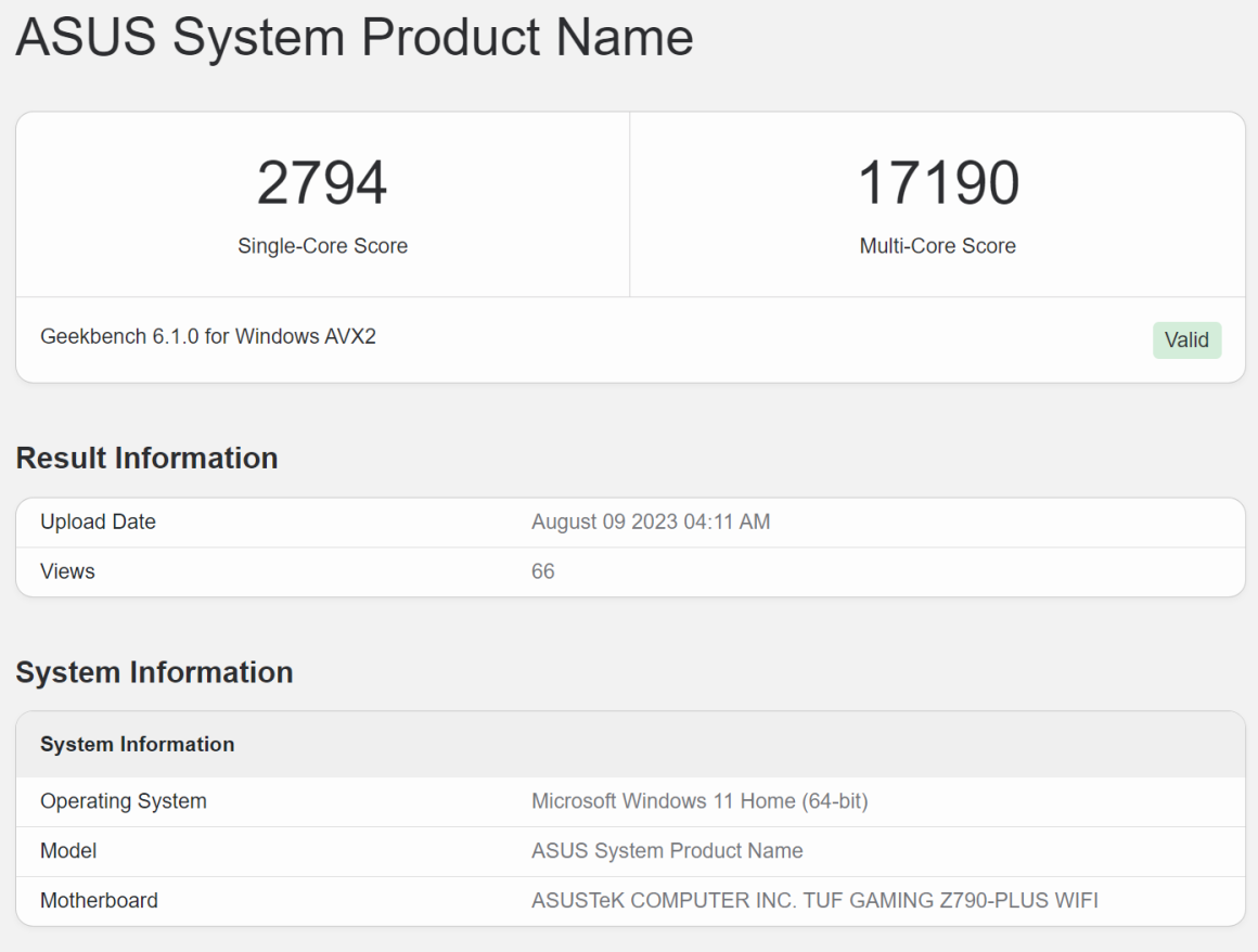 اولین بنچمارک Core i5-14600KF