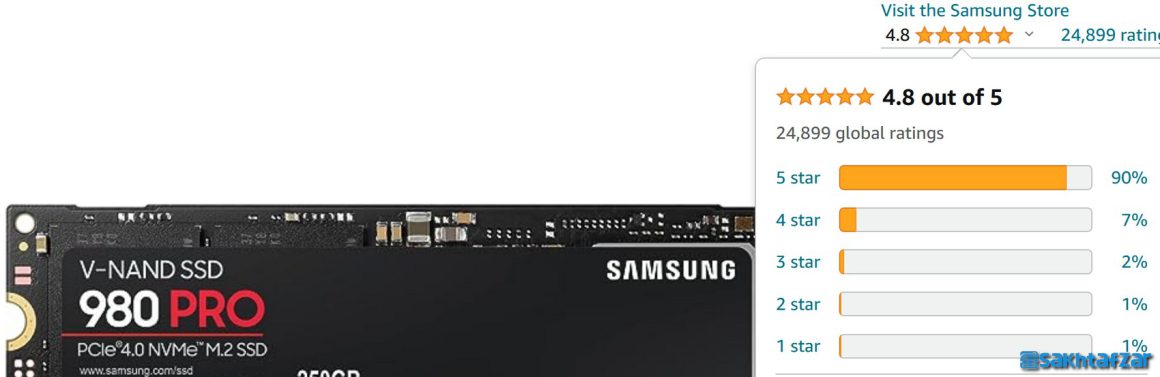 بررسی اس اس دی سامسونگ مدل SAMSUNG 980 PRO 2TB