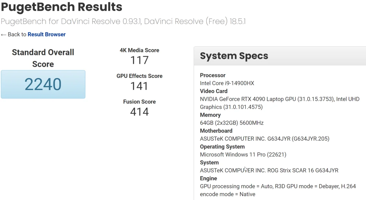 لپتاپهای گیمینگ ASUS ROG Strix Scar 16 و LENOVO Legion 9 با پردازنده مرکزی Core i9-14900HX شناسایی شدند