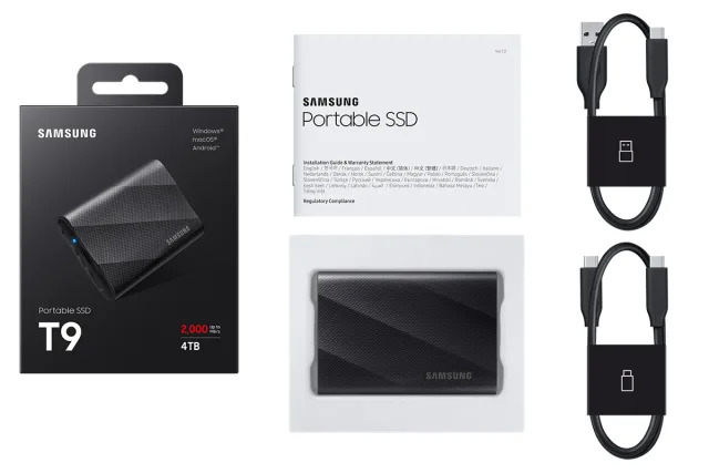 SSD قابل حمل T9 سامسونگ دو برابر سریعتر از T7 است