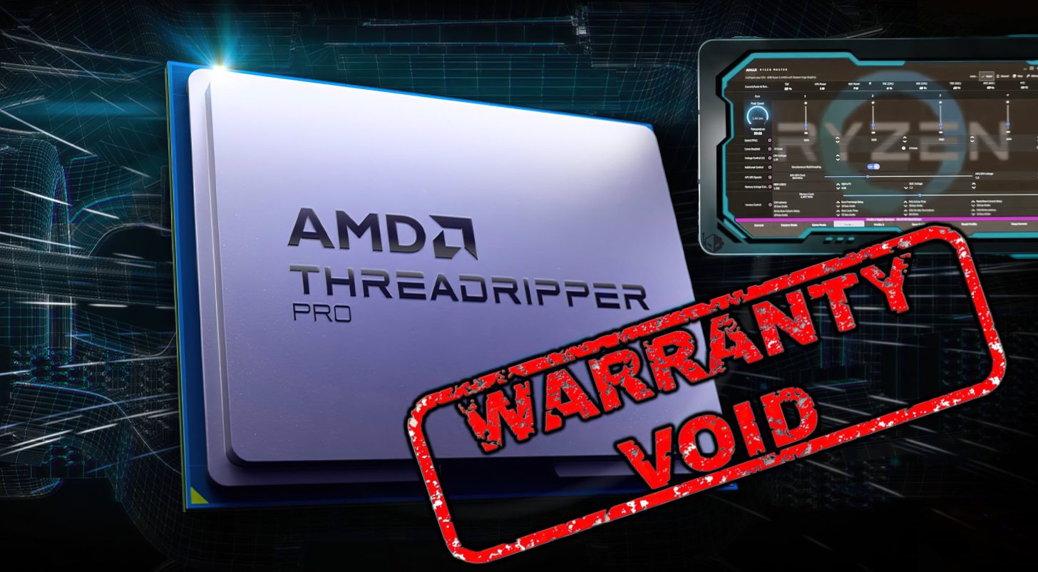 اورکلاک پردازنده های AMD Threadripper 7000 گارانتی را باطل می‌کند ...