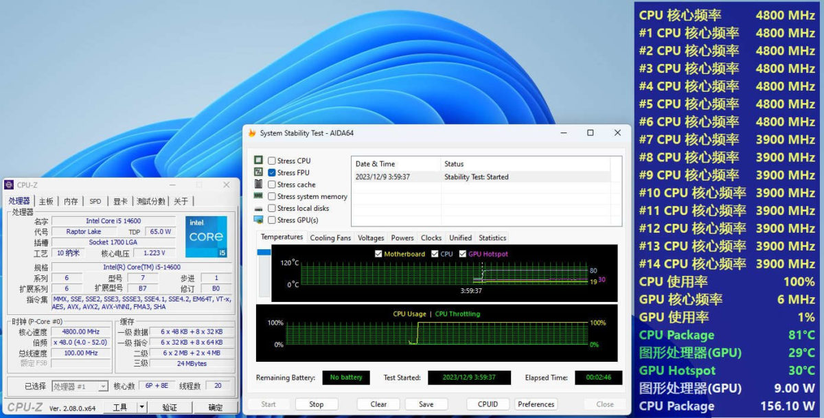 پردازنده Core i5-14600 non-K اورکلاک شده عملکرد کمتری نسبت به 14600K نشان می‌دهد