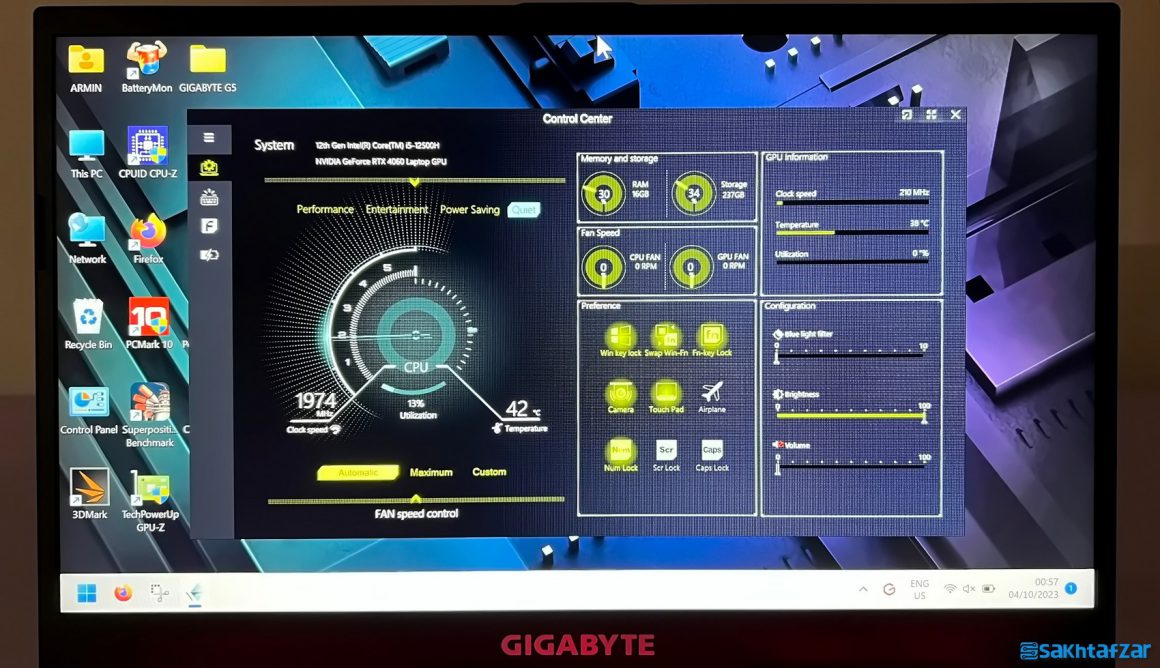 بررسی لپتاپ گیمینگ گیگابایت مدل GIGABYTE G5 KF 2023