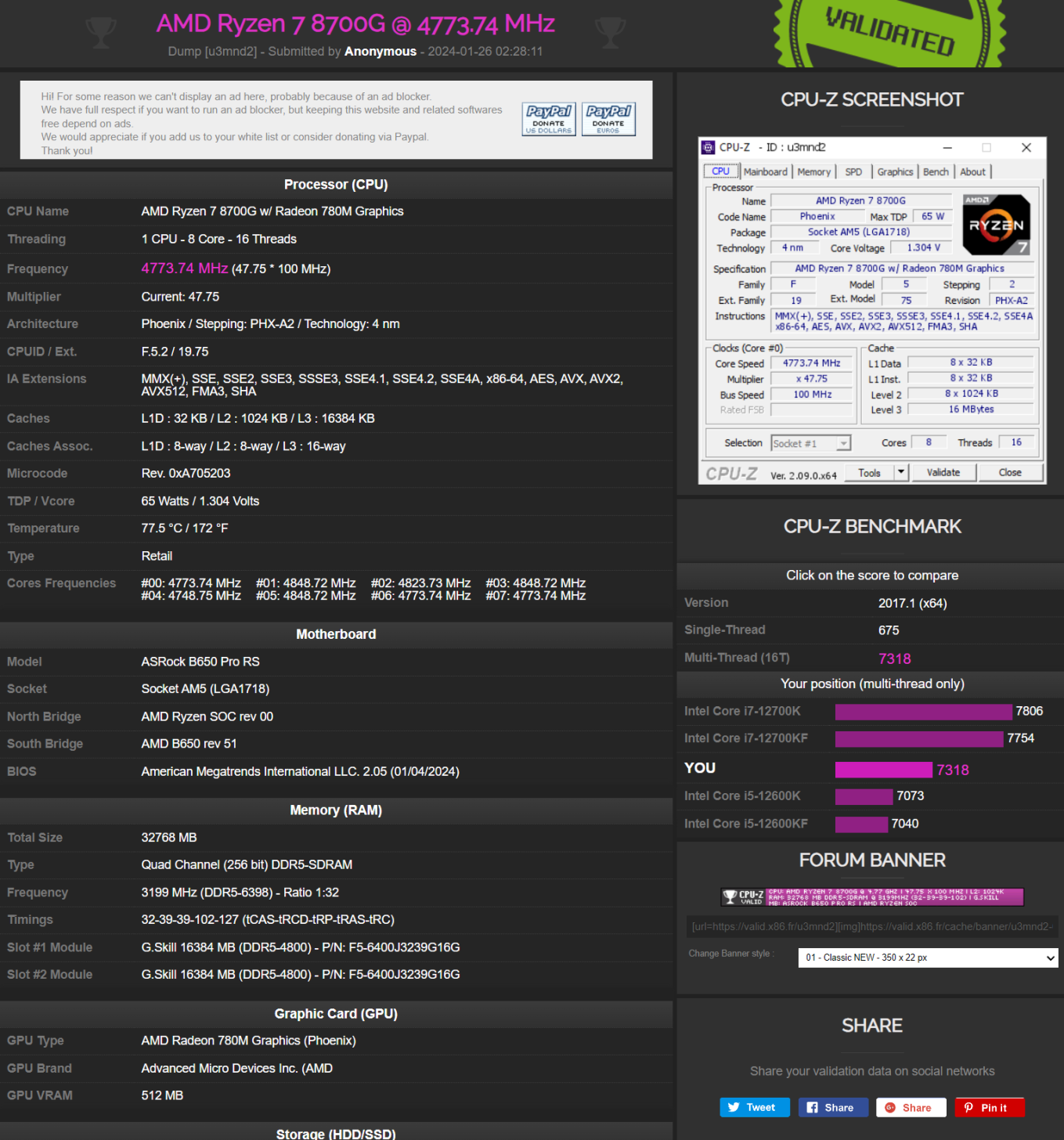 بنچمارک پردازنده های AMD Ryzen 8000G به بیرون درز کرد