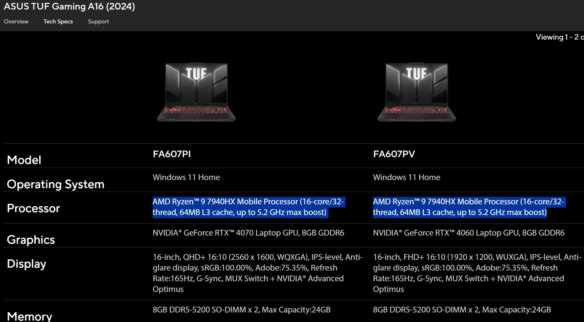 پردازنده 16 هسته ای AMD Ryzen 9 7940HX Zen4 با کارایی بالاتر از 7945HX!