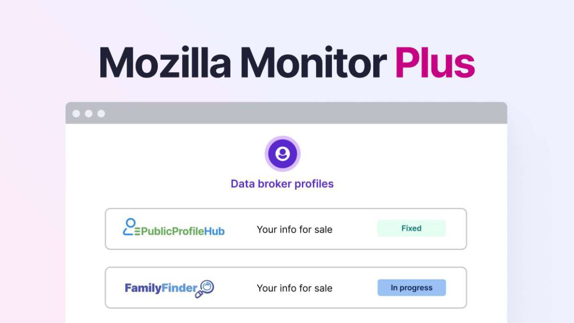سرویس موزیلا مانیتور پلاس اطلاعات شخصی شما را از اینترنت حذف می‌کند