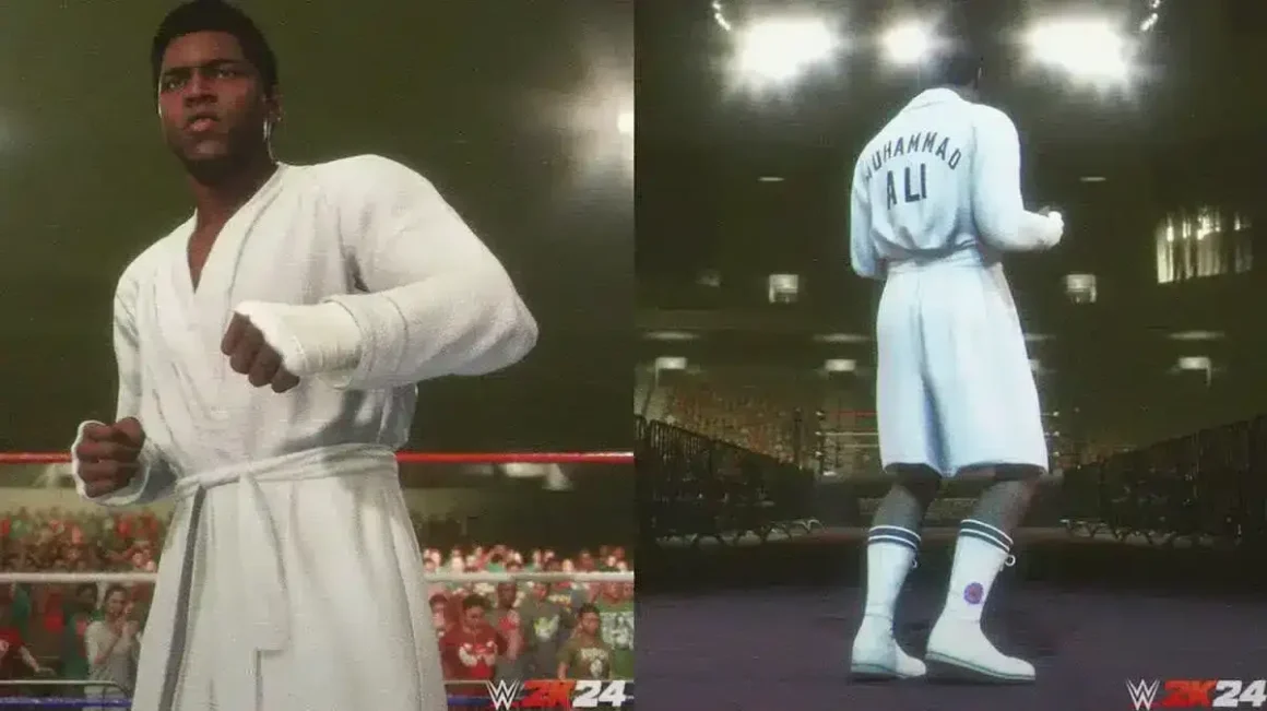 محمد علی در بازی WWE 2K24