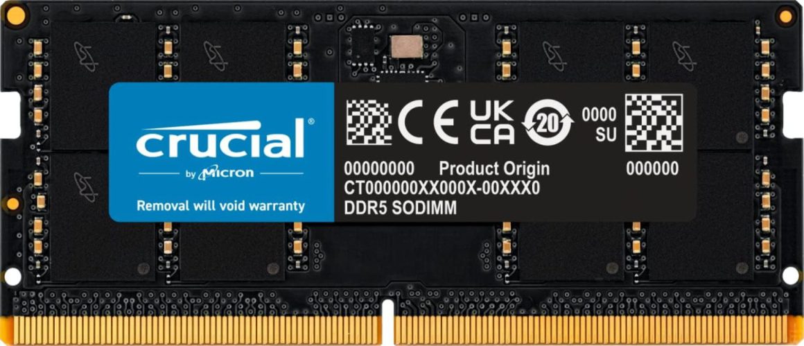 شرکت Crucial حافظه DDR5 با ظرفیت 12 گیگابایت را برای کامپیوترهای دسکتاپ معرفی کرد