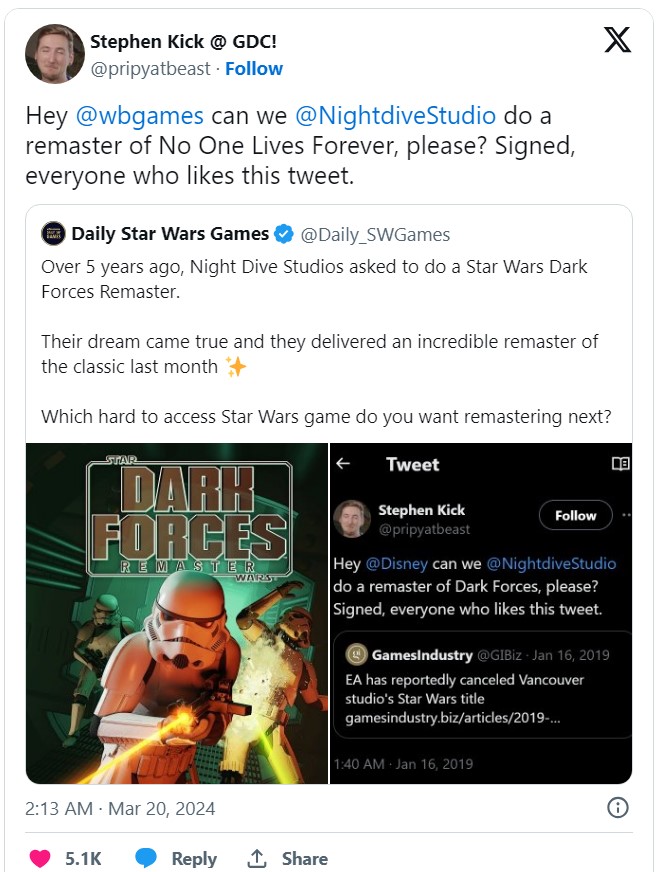 ریمستر No One Lives Forever