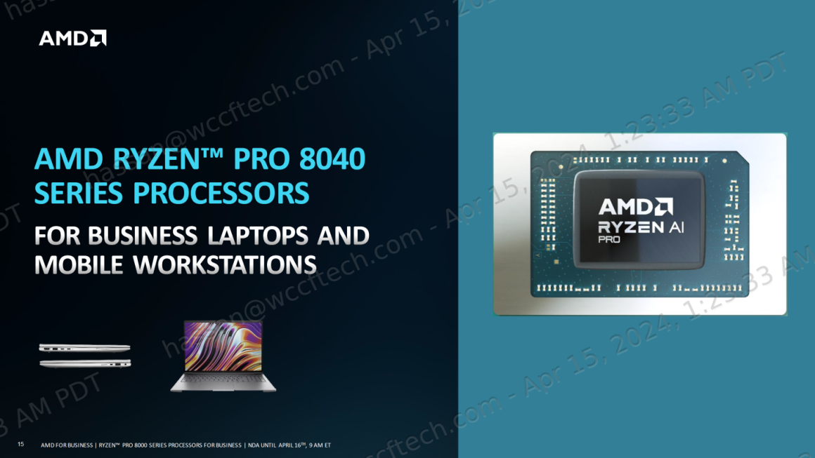 پردازنده AMD PRO 8040 تراشه Core Ultra vPRO اینتل را در هم کوبید