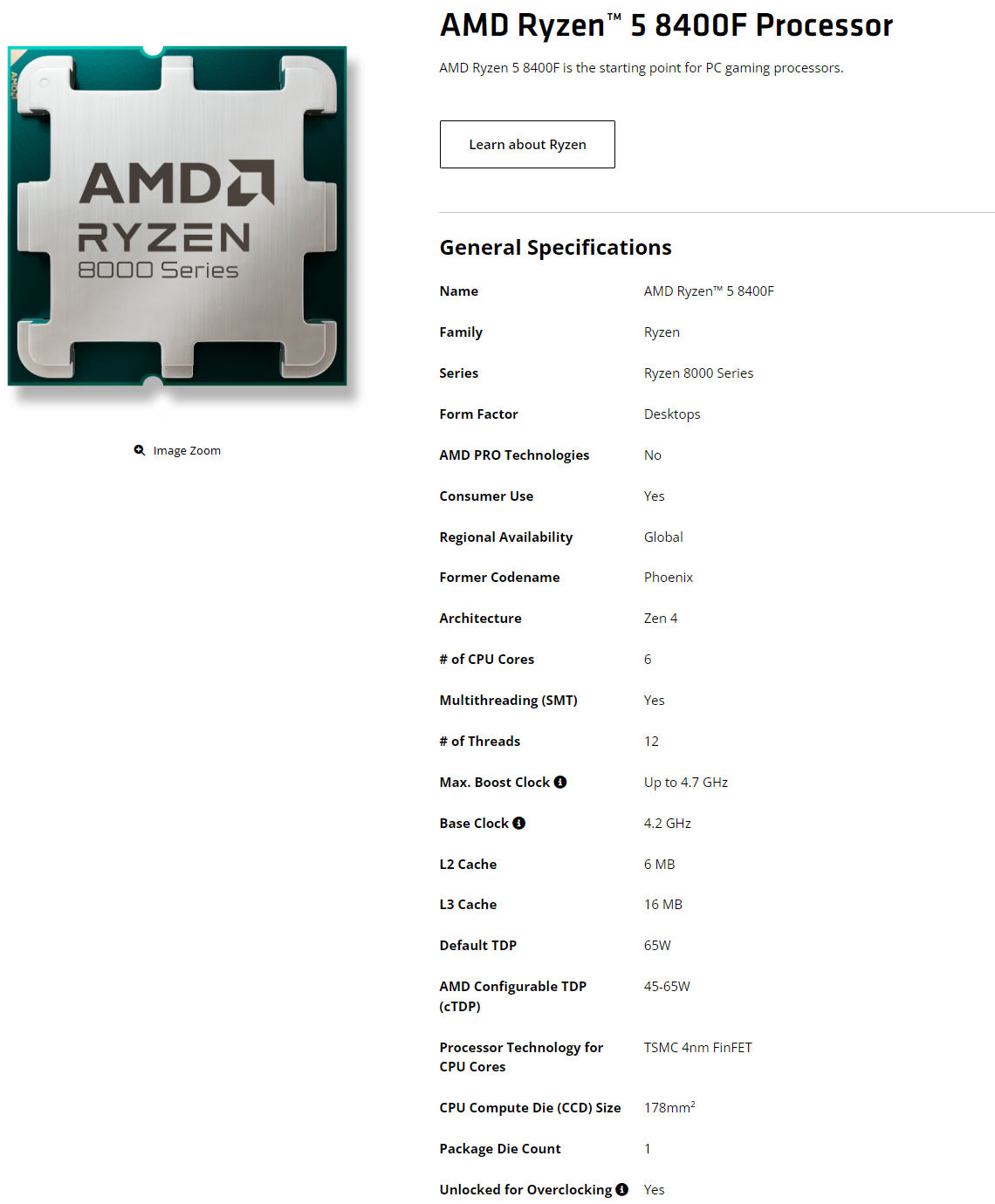 عرضه جهانی DIY پردازنده‌های 8700F و 8400F شرکت AMD با قیمت‌های پایین تر!