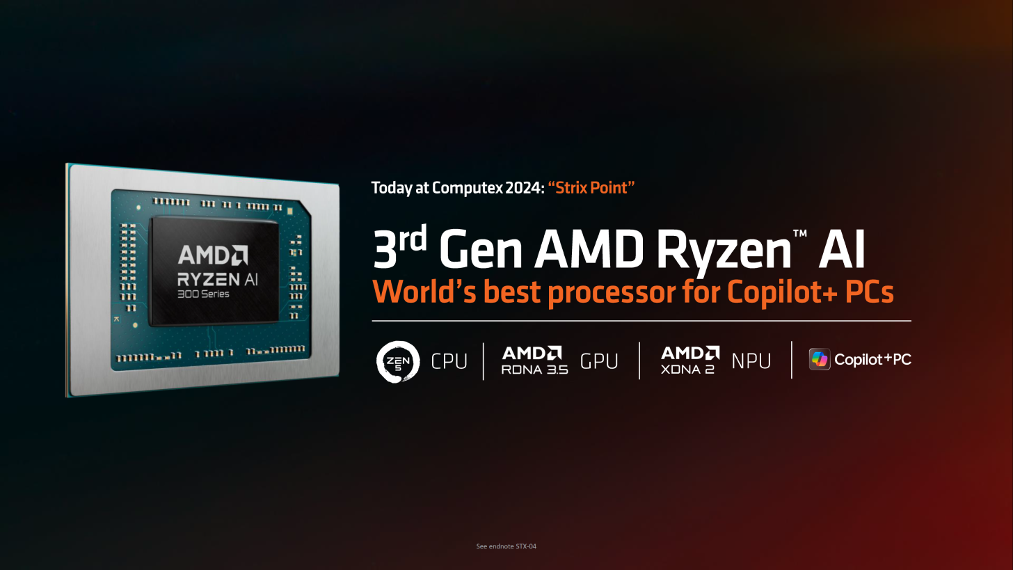 پردازنده‌های AMD Ryzen AI 300 Strix عرضه شدند