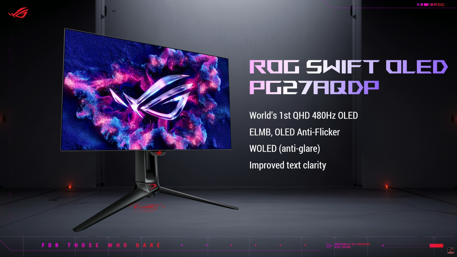 ایسوس از مانیتور های گیمینگ ROG OLED QHD رونمایی کرد.