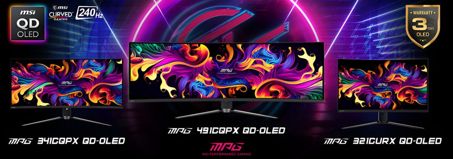 اولین مانیتور گیمینگ خمیده 32 اینچی MSI QD-OLED MPG 321CURX رونمایی شد