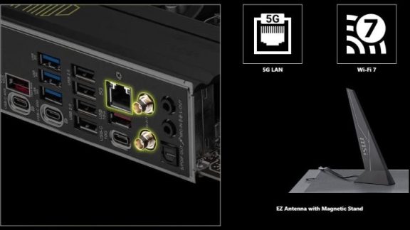 MSI با پشتیبانی از WiFi 7 در مادربردهای X870