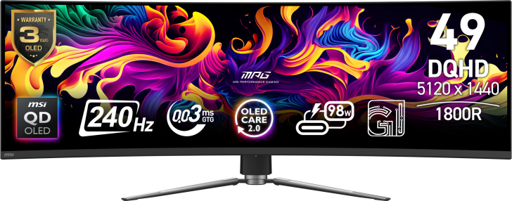 مانیتورهای پرچمدار جدید MSI QD-OLED