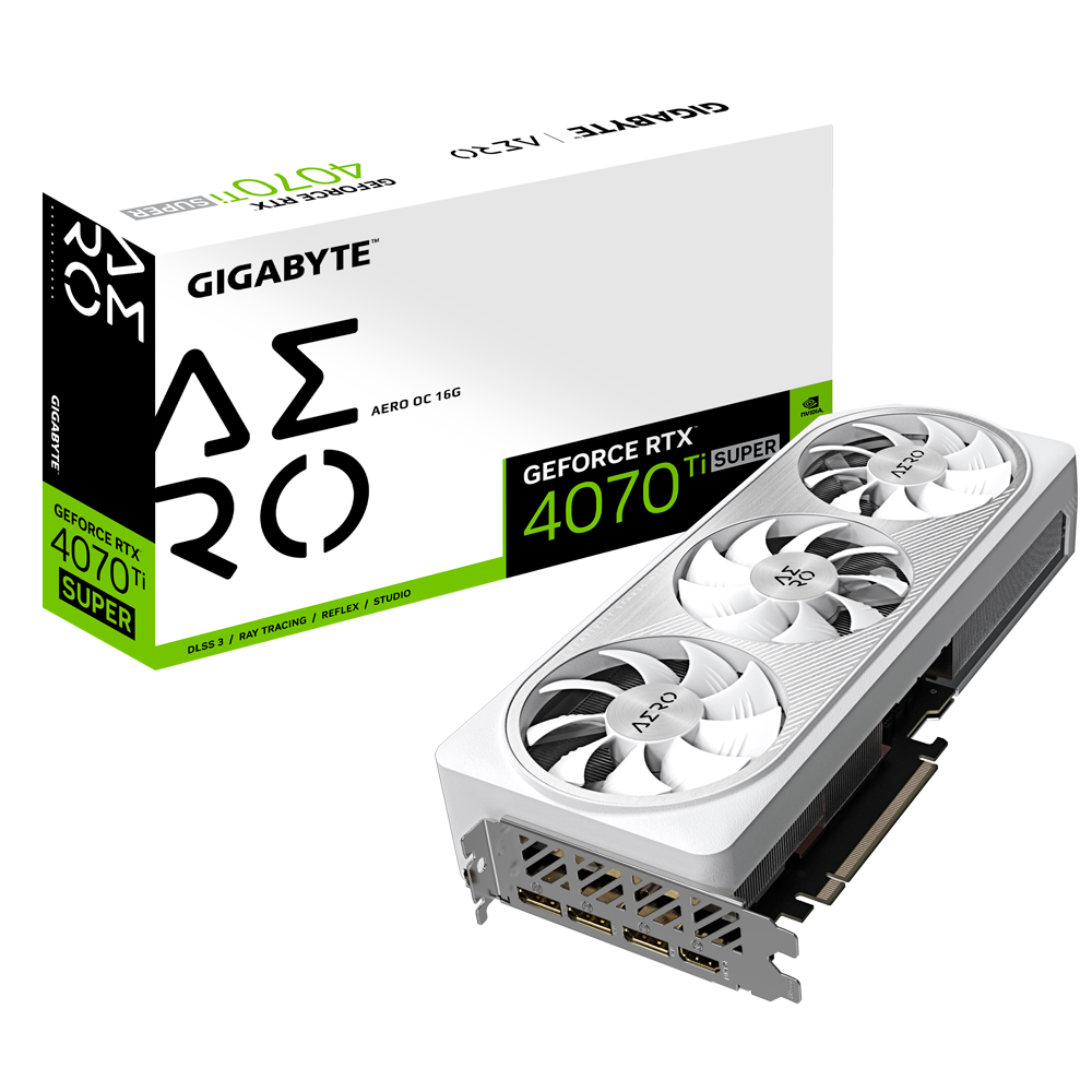 3. کارت گرافیک  Gigabyte GeForce RTX 4070 Ti  Super AERO OC