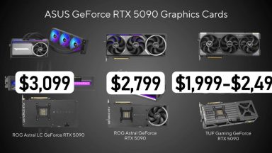 قیمت سری GeForce RTX 50 ایسوس