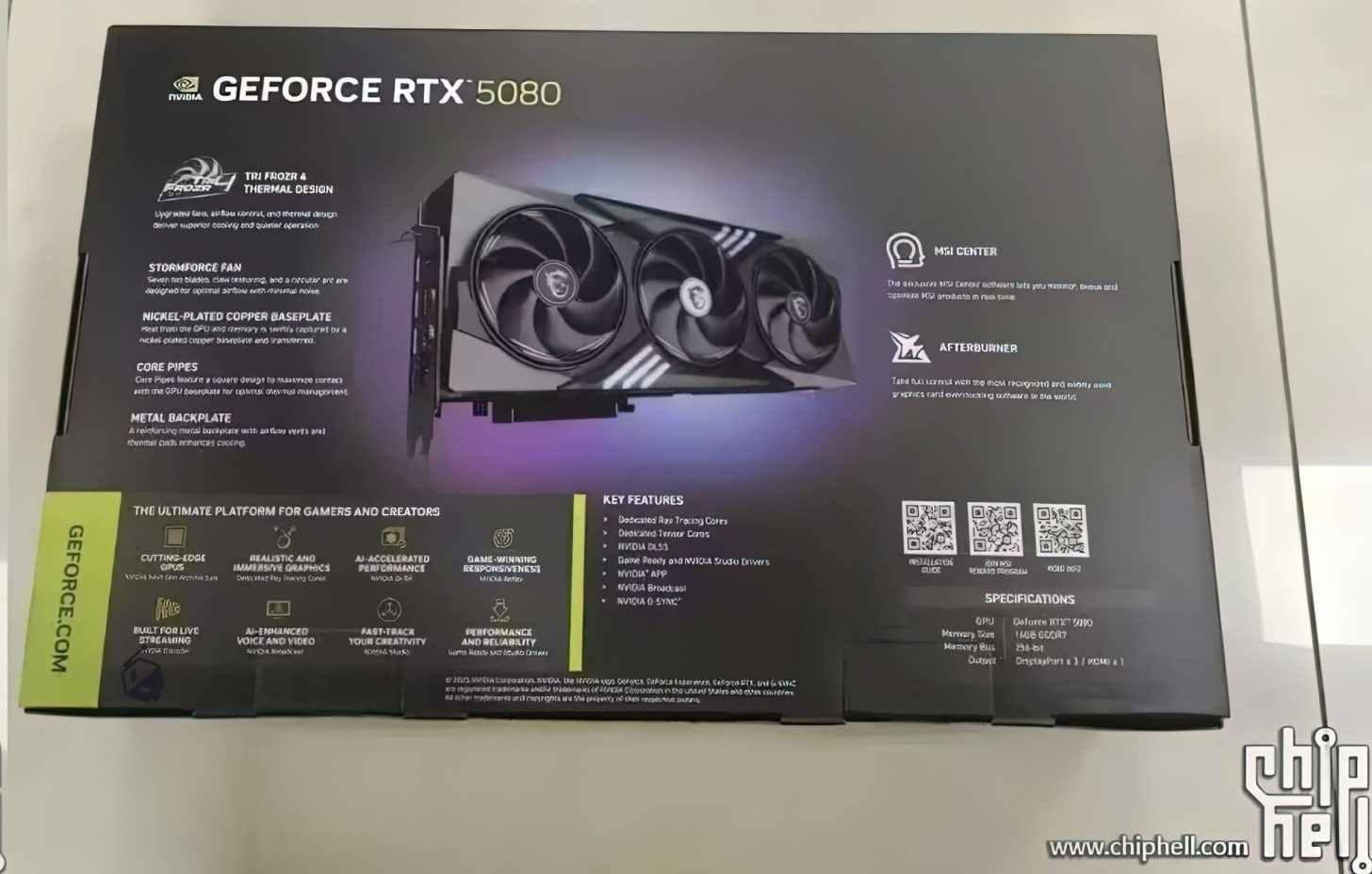 اولین تصویر از کارت گرافیک GeForce RTX 5080 منتشر شد