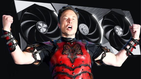 ایلان ماسک در دفتر DOGE با یک کامپیوتر گیمینگ مشاهده شد!