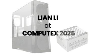 لیان لی کیس‌، خنک‌کننده مایع و منبع تغذیه جدید خود را در کامپیوتکس 2025 معرفی کرد