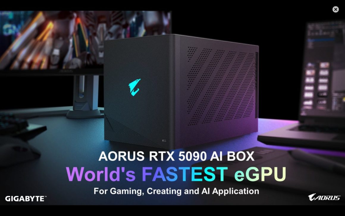 معرفی رسمی گیگابایت AORUS RTX 5090 AI Box