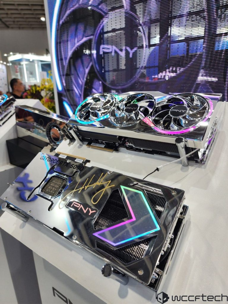گرافیکهای GeForce RTX 5090 / 5080 Iron Core شرکت PNY با پوشش کامل کروم