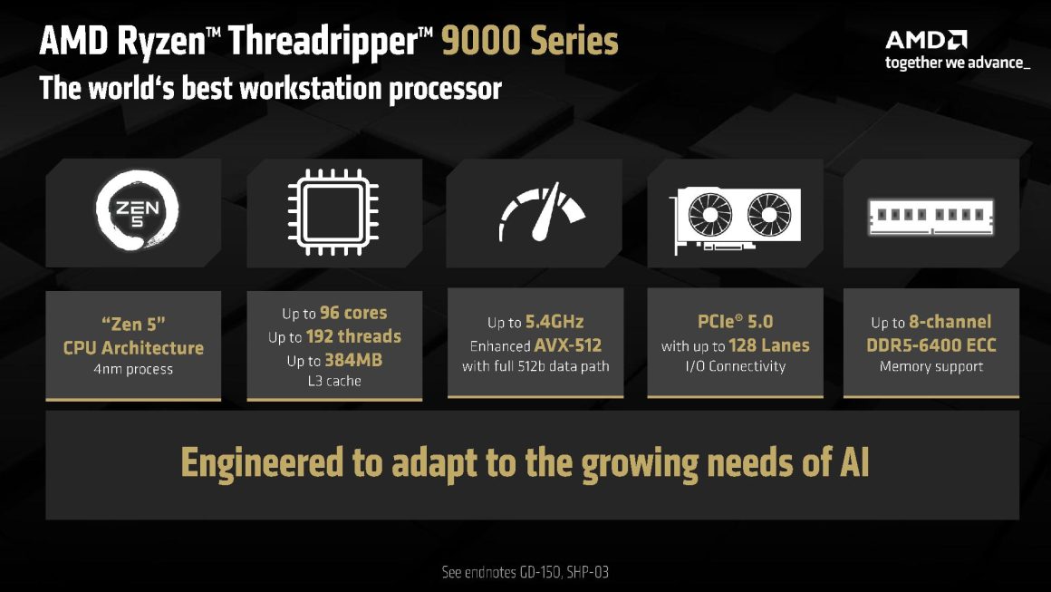 پردازندههای دسکتاپ قدرتمندتر با سری 9000 شرکت AMD