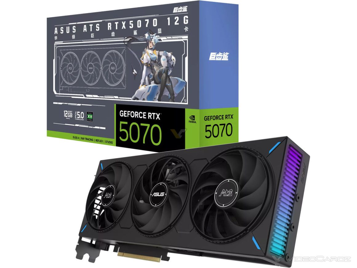 کارت گرافیک ایسوس RTX 5070 ATS Megalodon OC و غیر OC