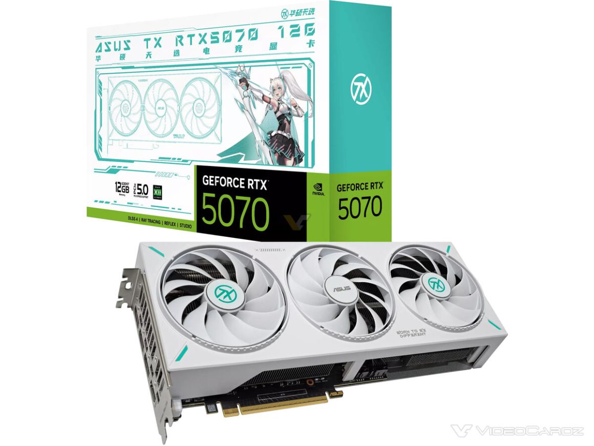 کارت گرافیک ایسوس RTX 5070 TX OC و غیر OC