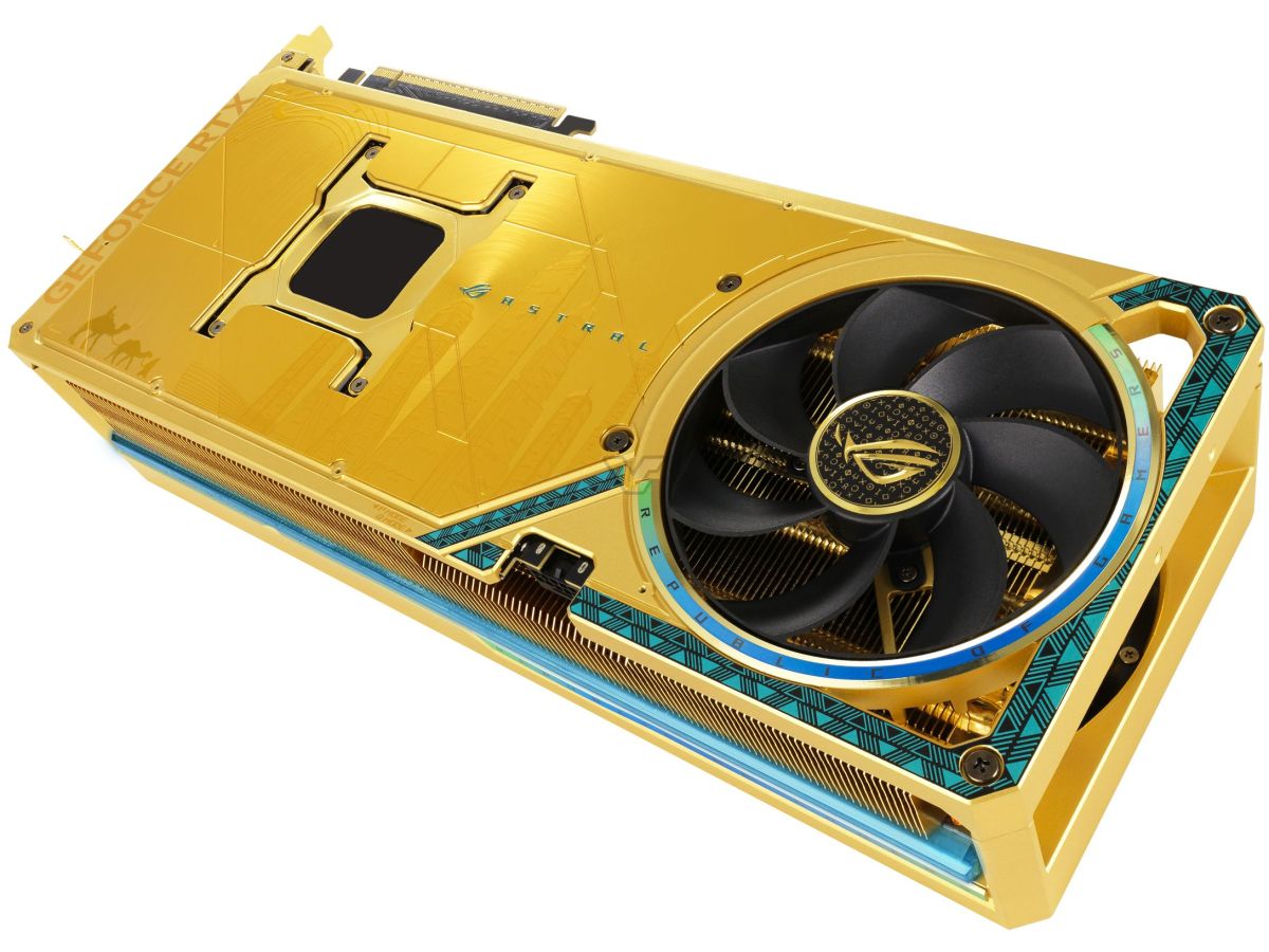 کارت گرافیک RTX 5090 Dhahab Edition ایسوس با قیمتی هنگفت در دسترس است