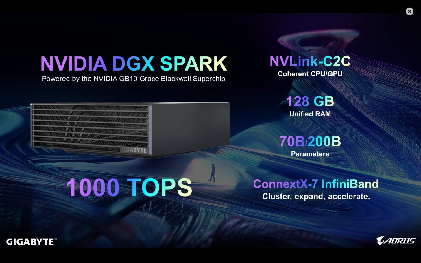 گیگابایت از سوپرکامپیوتر AI TOP Atom DGX Spark Box رونمایی کرد