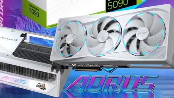 گیگابایت کارت گرافیک RTX 5090 Aorus Master Ice STEALTH را با کانکتور برق مخفی معرفی کرد