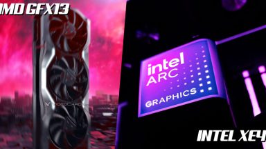 معماریهای جدید گرافیک AMD Radeon GFX13 و اینتل Arc Druid Xe4 مشاهده شدند