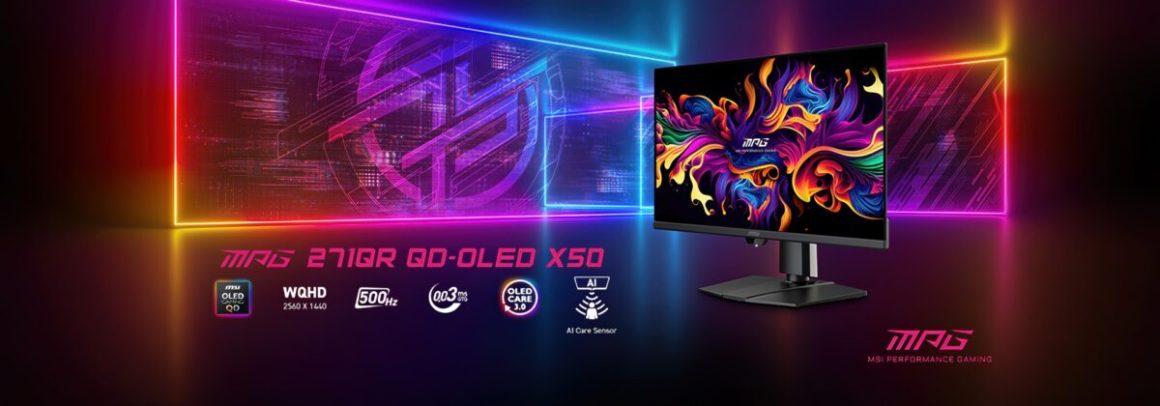 MPG 271QR QD-OLED X50؛ اولین مانیتور گیمینگ 27 اینچی 2K QD-OLED با نرخ تازهسازی 500 هرتز در جهان