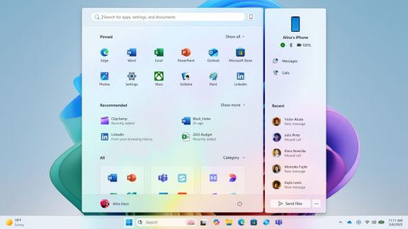 ویندوز 11 این ماه منوی استارت جدیدی دریافت می‌کند