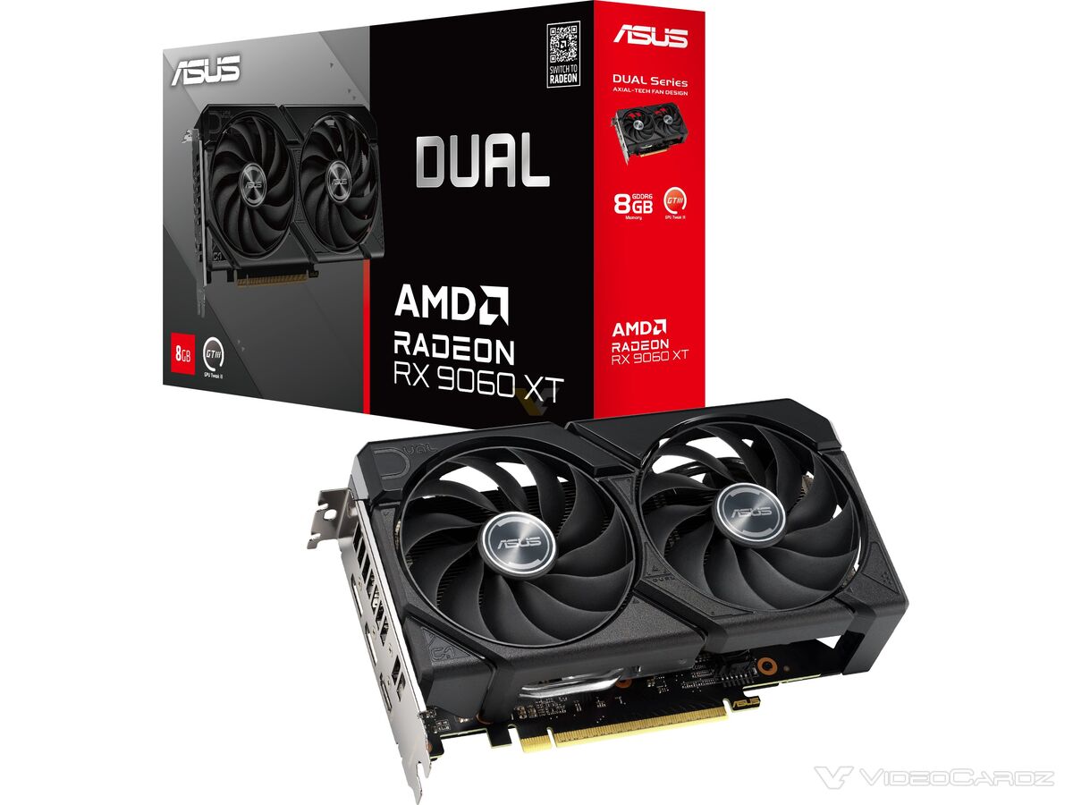 ایسوس از کارت گرافیکهای RX 9060 XT TUF، PRIME و DUAL رونمایی کرد