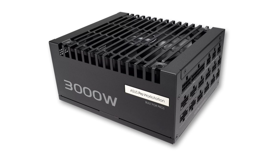 منبع تغذیه 3000 واتی ایسوس برای تأمین انرژی 4 کارت گرافیک RTX 5090