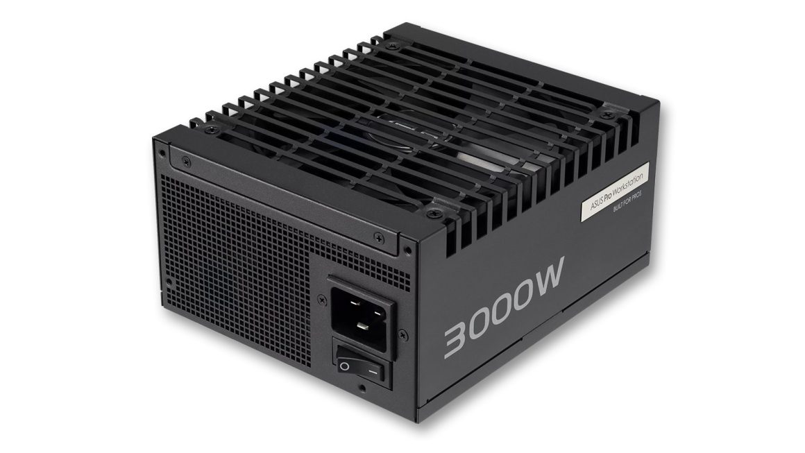 منبع تغذیه 3000 واتی ایسوس برای تأمین انرژی 4 کارت گرافیک RTX 5090
